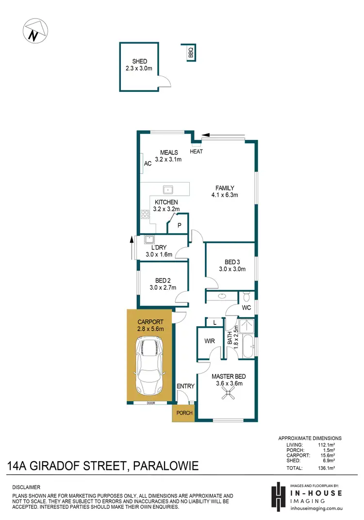 Floorplan of Homely house listing, 14A Giradof Street, Paralowie SA 5108