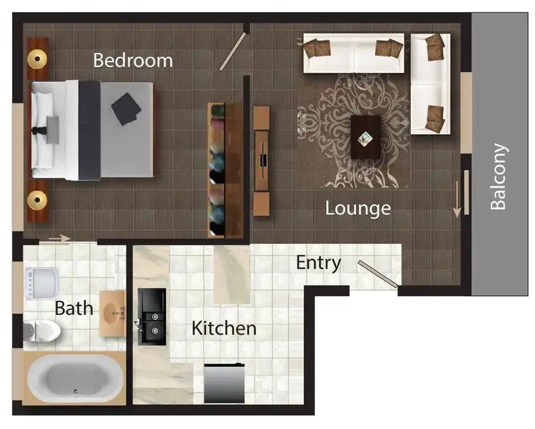 Floorplan of Homely unit listing, 2/1 Mowatt Street, Queanbeyan East NSW 2620