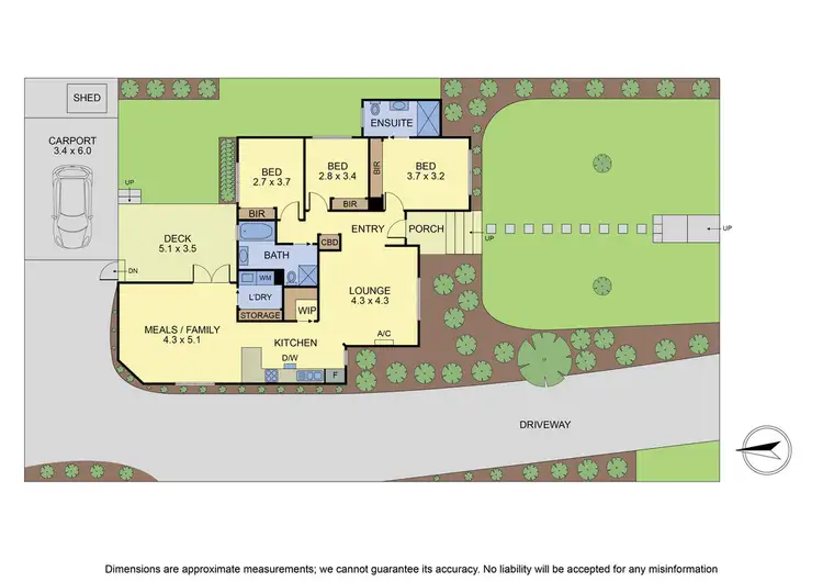 Floorplan of Homely unit listing, 1/3 Russell Crescent, Boronia VIC 3155