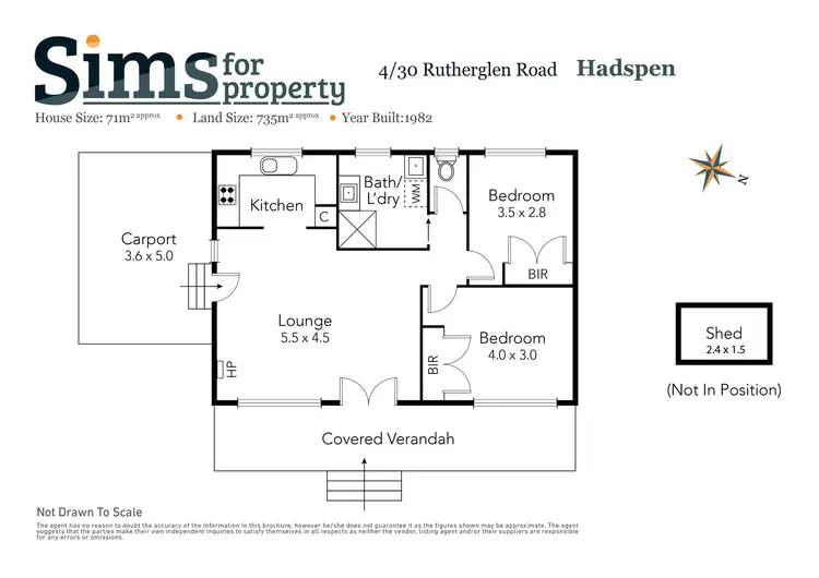 Floorplan of Homely unit listing, 4/30 Rutherglen Road, Hadspen TAS 7290