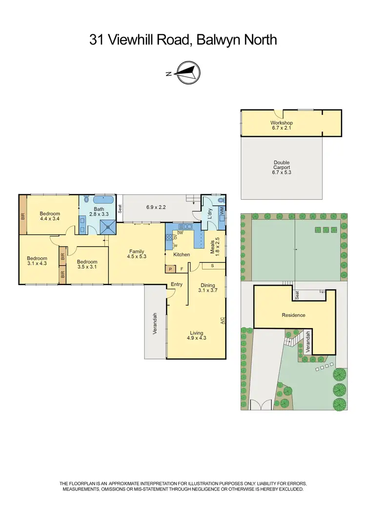 Floorplan of Homely house listing, 31 Viewhill Road, Balwyn North VIC 3104