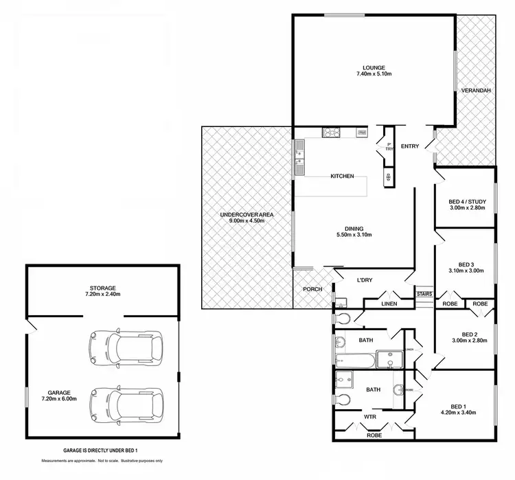 Floorplan of Homely house listing, 7 Gayview Drive, Wodonga VIC 3690