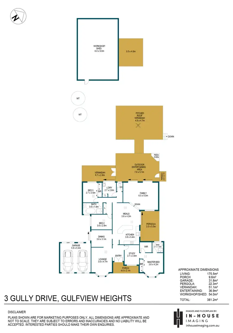 Floorplan of Homely house listing, 3 Gully Drive, Gulfview Heights SA 5096
