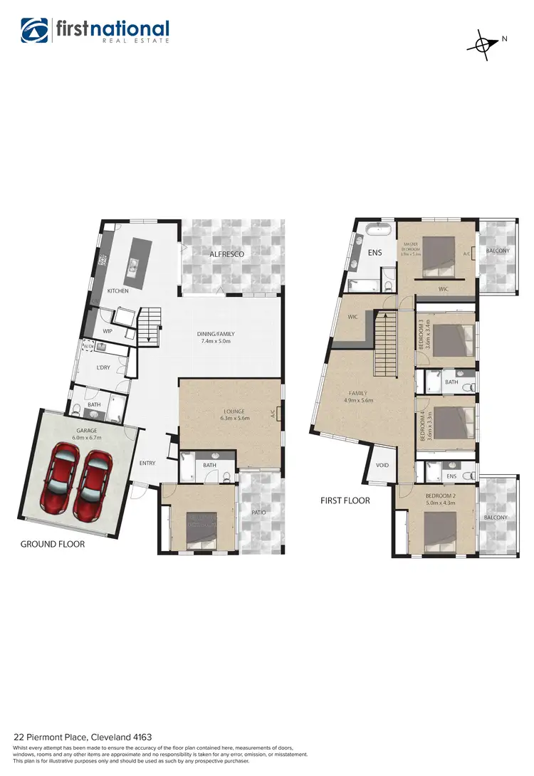 Floorplan of Homely house listing, 22 Piermont Place, Raby Bay QLD 4163