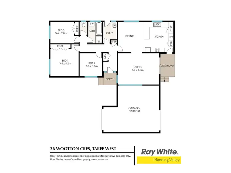 Floorplan of Homely house listing, 36 Wootton Crescent, Taree NSW 2430