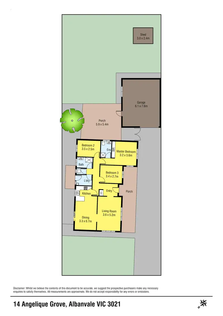 Floorplan of Homely house listing, 14 Angelique Grove, Albanvale VIC 3021