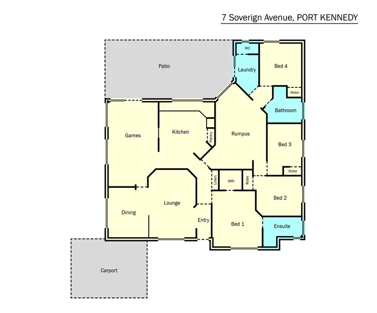 Floorplan of Homely house listing, 7 Sovereign Avenue, Port Kennedy WA 6172
