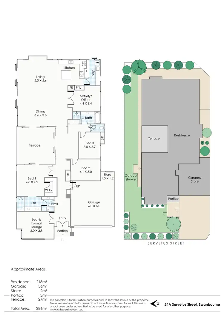 Floorplan of Homely house listing, 24A Servetus Street, Swanbourne WA 6010