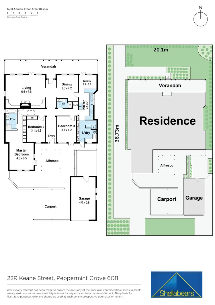Floorplan of Homely house listing, 22R Keane Street, Peppermint Grove WA 6011