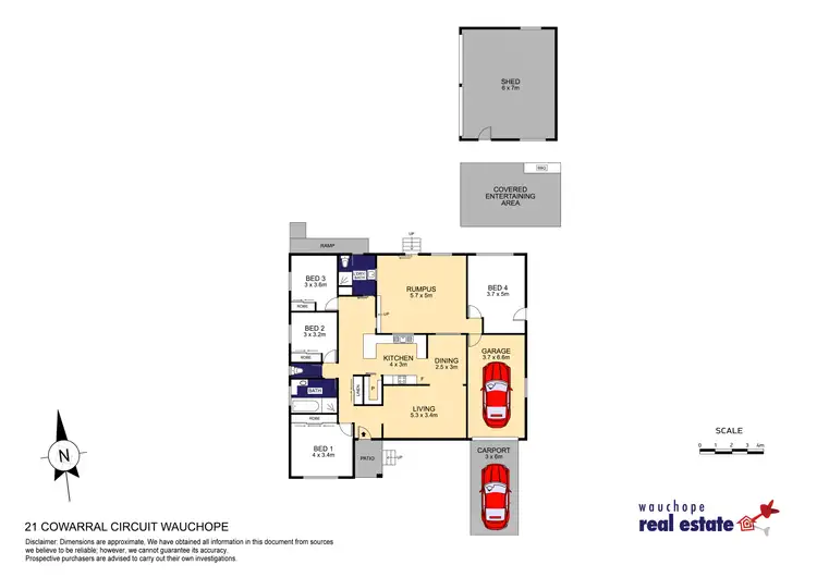 Floorplan of Homely house listing, 21 Cowarral Circuit, Wauchope NSW 2446