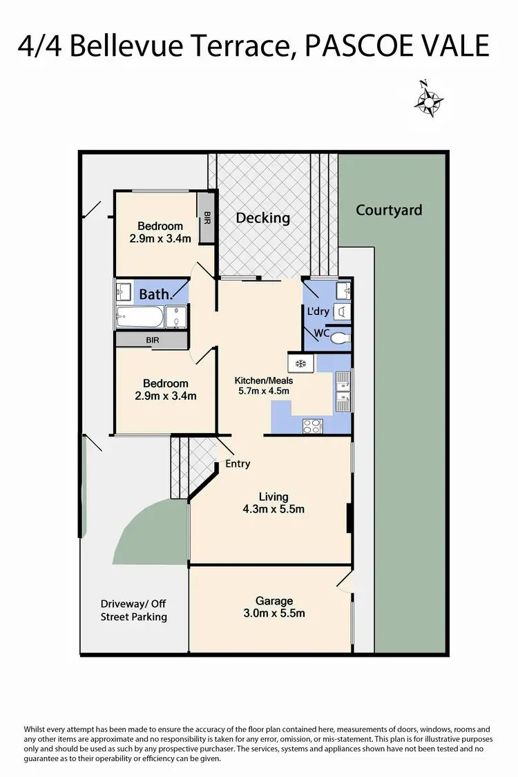 Floorplan of Homely villa listing, 4/4 Bellevue Terrace, Pascoe Vale VIC 3044