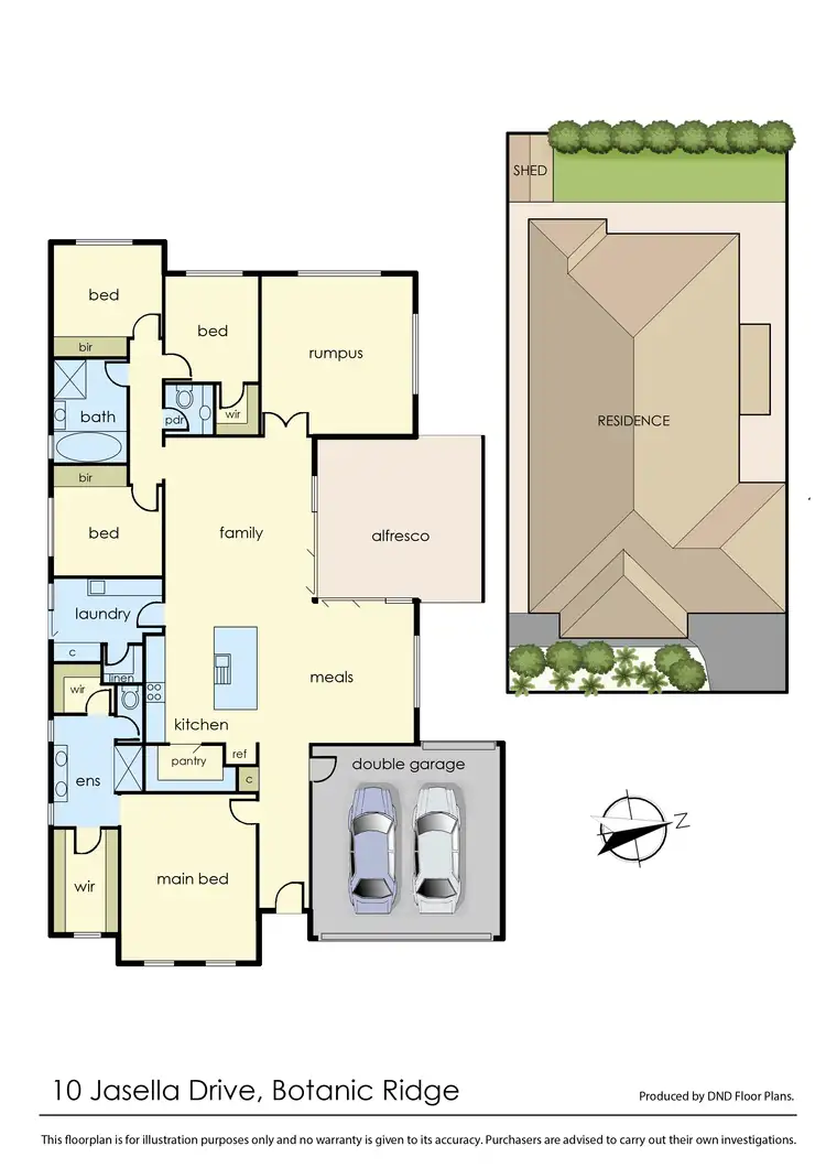 Floorplan of Homely house listing, 10 Jasella Drive, Botanic Ridge VIC 3977