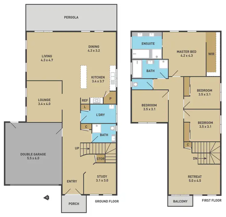 Floorplan of Homely house listing, 23 Lawson Way, Caroline Springs VIC 3023