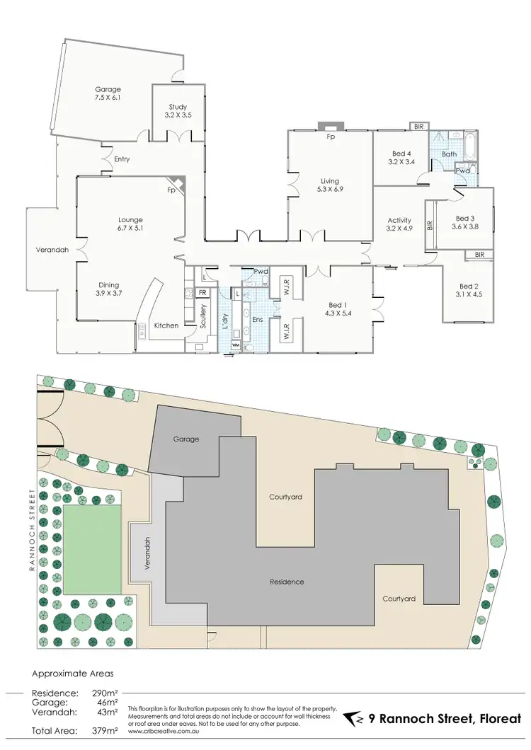 Floorplan of Homely house listing, 9 Rannoch St, Floreat WA 6014