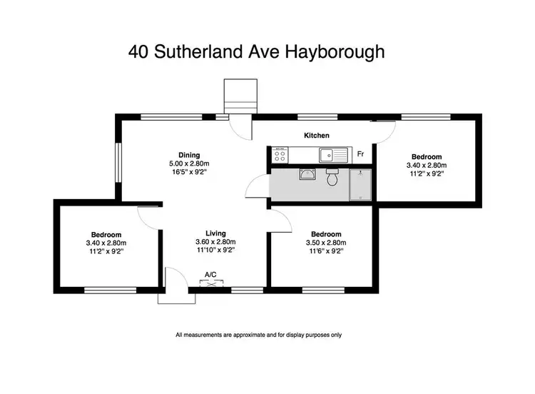 Floorplan of Homely house listing, 40 Sutherland Avenue, Hayborough SA 5211
