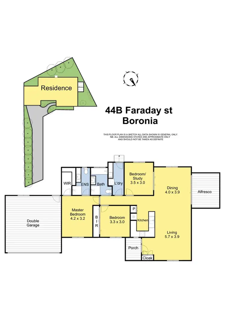 Floorplan of Homely house listing, 44B Faraday Street, Boronia VIC 3155
