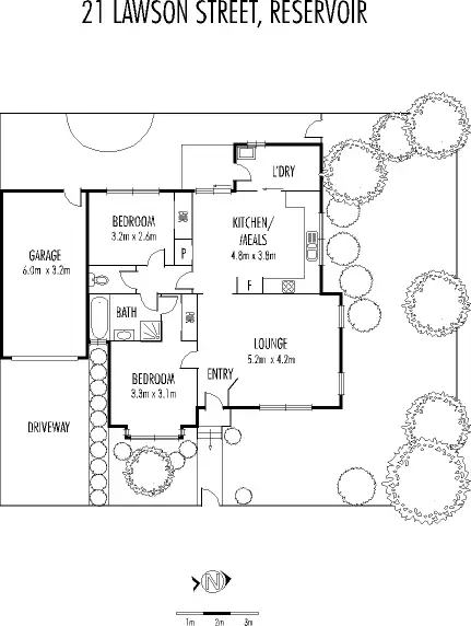 Floorplan of Homely house listing, 21 Lawson Street, Reservoir VIC 3073