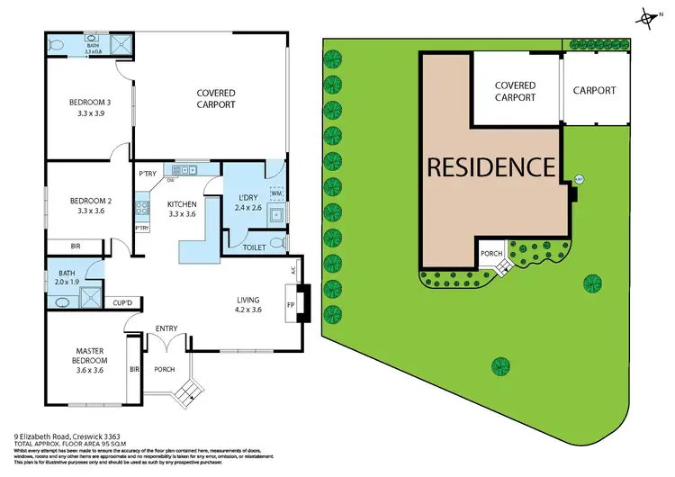 Floorplan of Homely house listing, 9 Elizabeth Road, Creswick VIC 3363