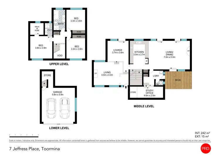 Floorplan of Homely house listing, 7 Jeffress Place, Toormina NSW 2452