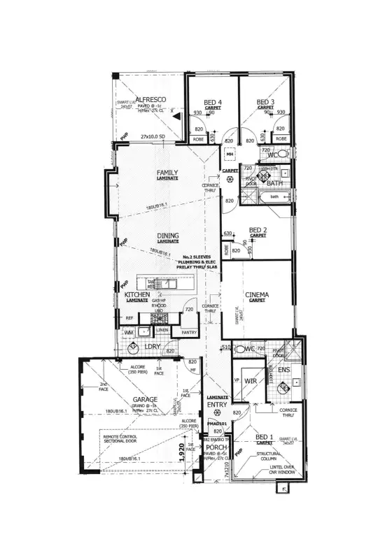 Floorplan of Homely house listing, 9 Rhone Way, Piara Waters WA 6112