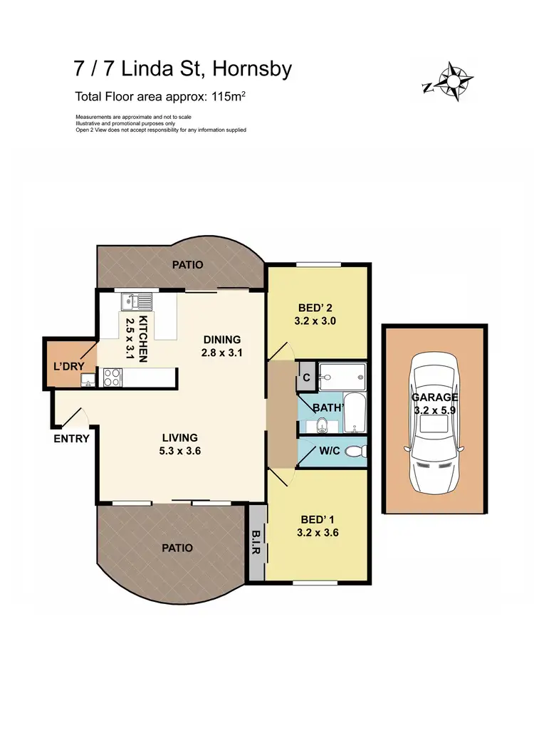Floorplan of Homely apartment listing, 7/7 Linda Street, Hornsby NSW 2077