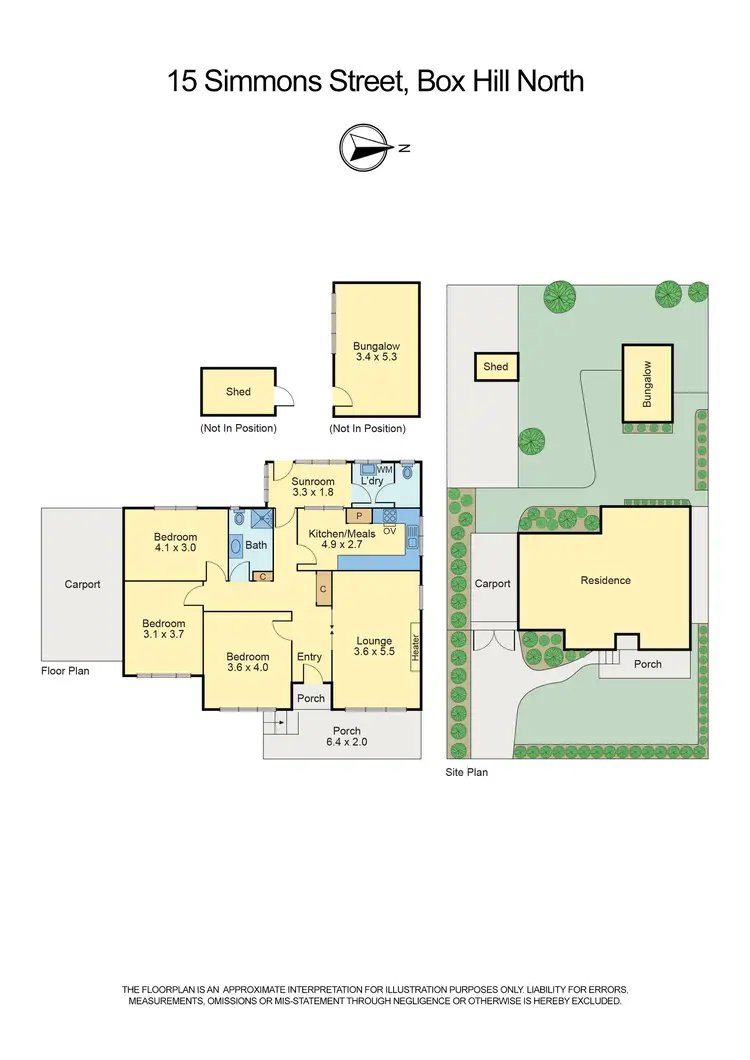 Floorplan of Homely house listing, 15 Simmons Street, Box Hill North VIC 3129