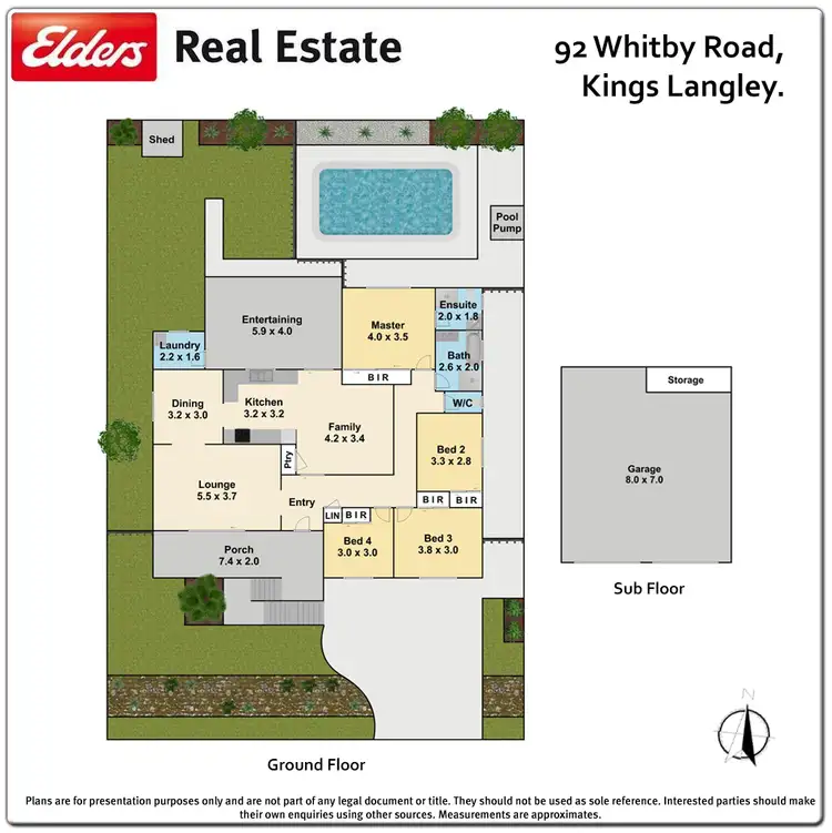 Floorplan of Homely house listing, 92 Whitby Road, Kings Langley NSW 2147
