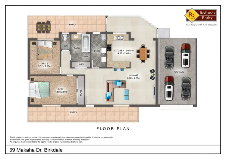 Floorplan of Homely house listing, 39 Makaha Drive, Birkdale QLD 4159