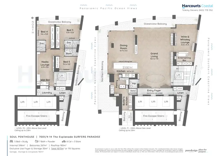 Floorplan of Homely apartment listing, 7001/4-14 The Esplanade, Surfers Paradise QLD 4217