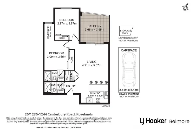 Floorplan of Homely apartment listing, 20/1236-1244 Canterbury Road, Roselands NSW 2196