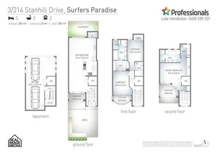 Floorplan of Homely house listing, 3/214 Stanhill Drive, Chevron Island QLD 4217
