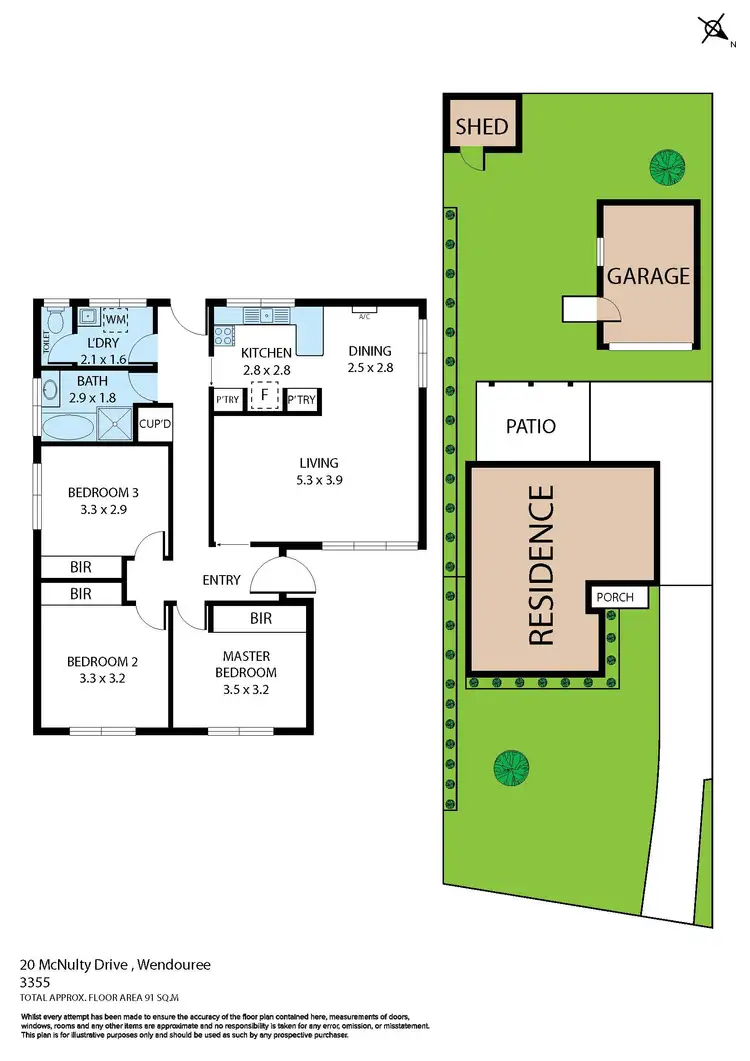 Floorplan of Homely house listing, 20 McNulty Drive, Wendouree VIC 3355