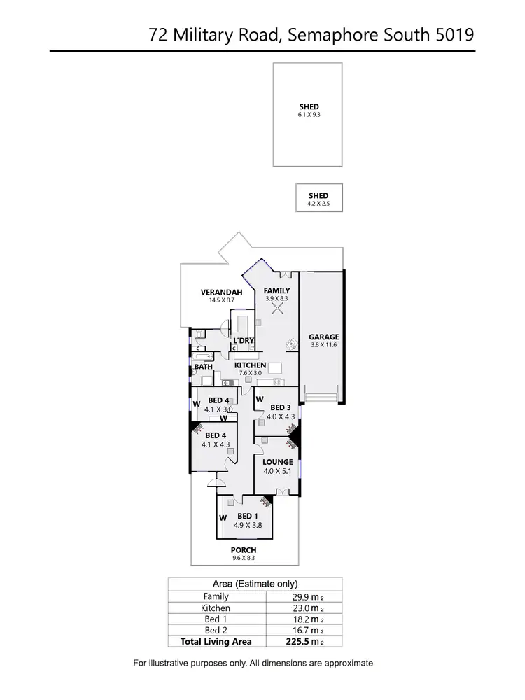 Floorplan of Homely house listing, 72 Military Road, Semaphore South SA 5019
