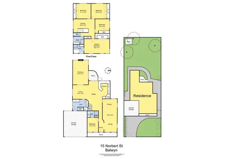 Floorplan of Homely house listing, 15 Norbert Steet, Balwyn VIC 3103