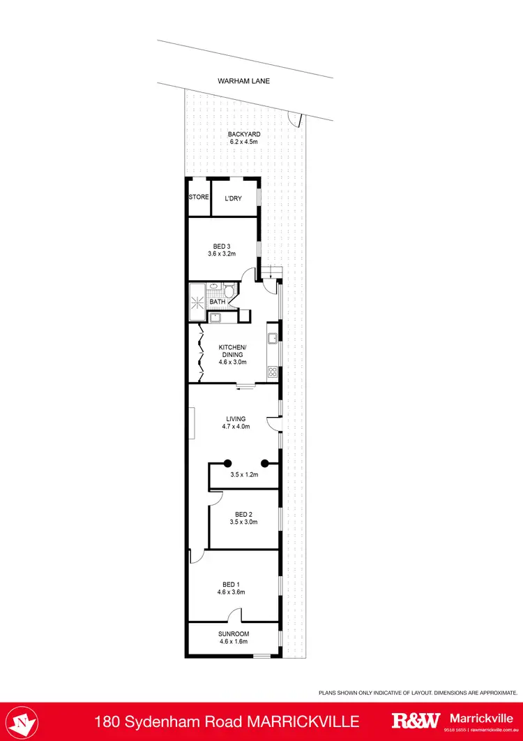 Floorplan of Homely house listing, 180 Sydenham Road, Marrickville NSW 2204
