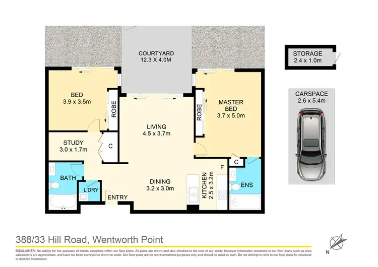 Floorplan of Homely apartment listing, 388/33 Hill Road, Wentworth Point NSW 2127