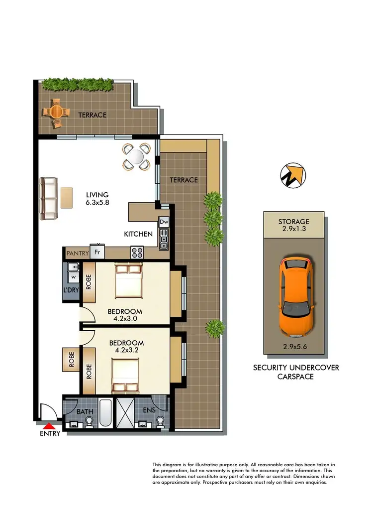 Floorplan of Homely apartment listing, 1/18 Simpson Street, Bondi Beach NSW 2026
