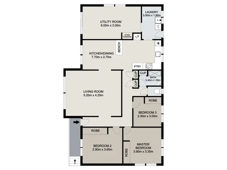 Floorplan of Homely house listing, 2 Schafer Street, Clinton QLD 4680