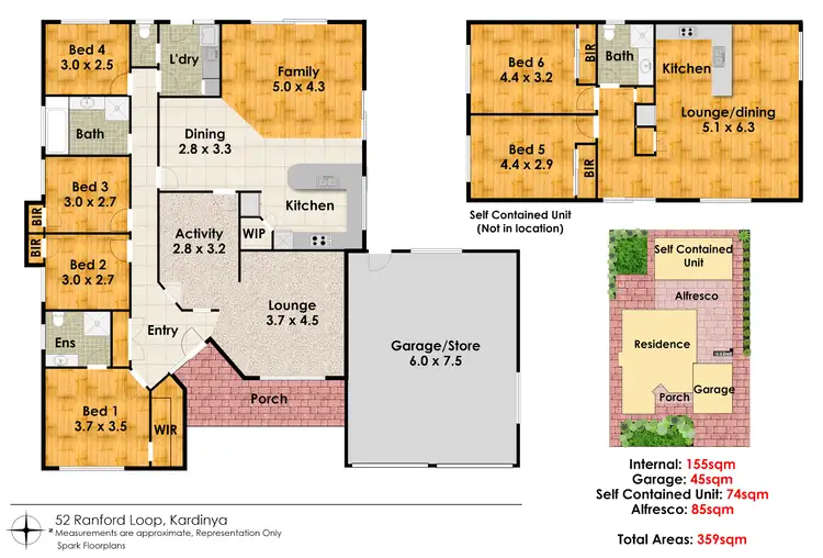 Floorplan of Homely house listing, 52 Ranford Loop, Kardinya WA 6163