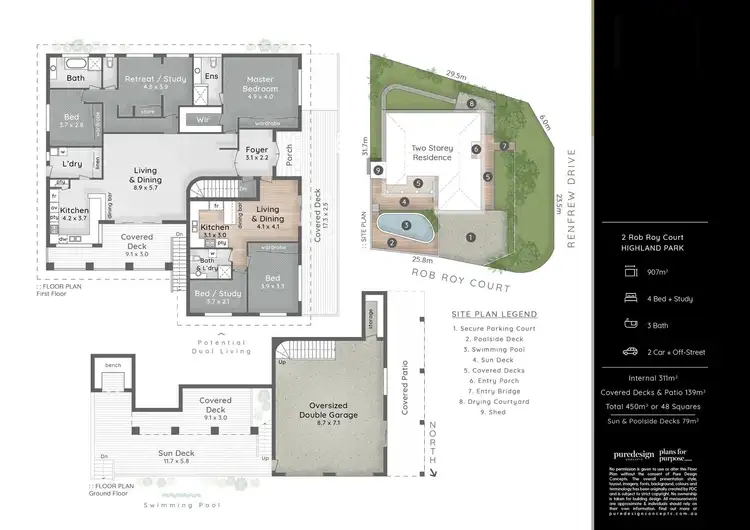 Floorplan of Homely house listing, 2 Rob Roy Court, Highland Park QLD 4211
