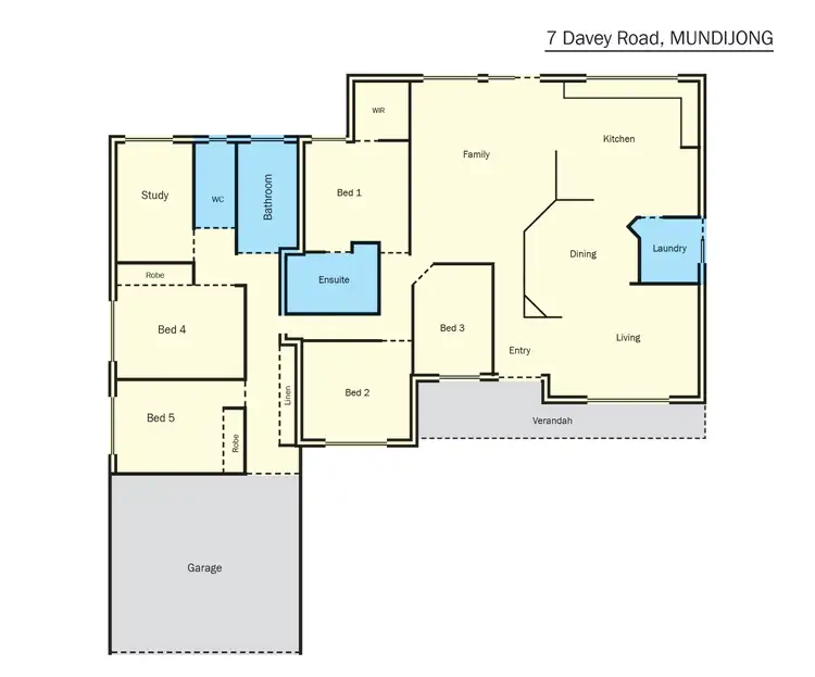Floorplan of Homely house listing, 7 Davey Road, Mundijong WA 6123