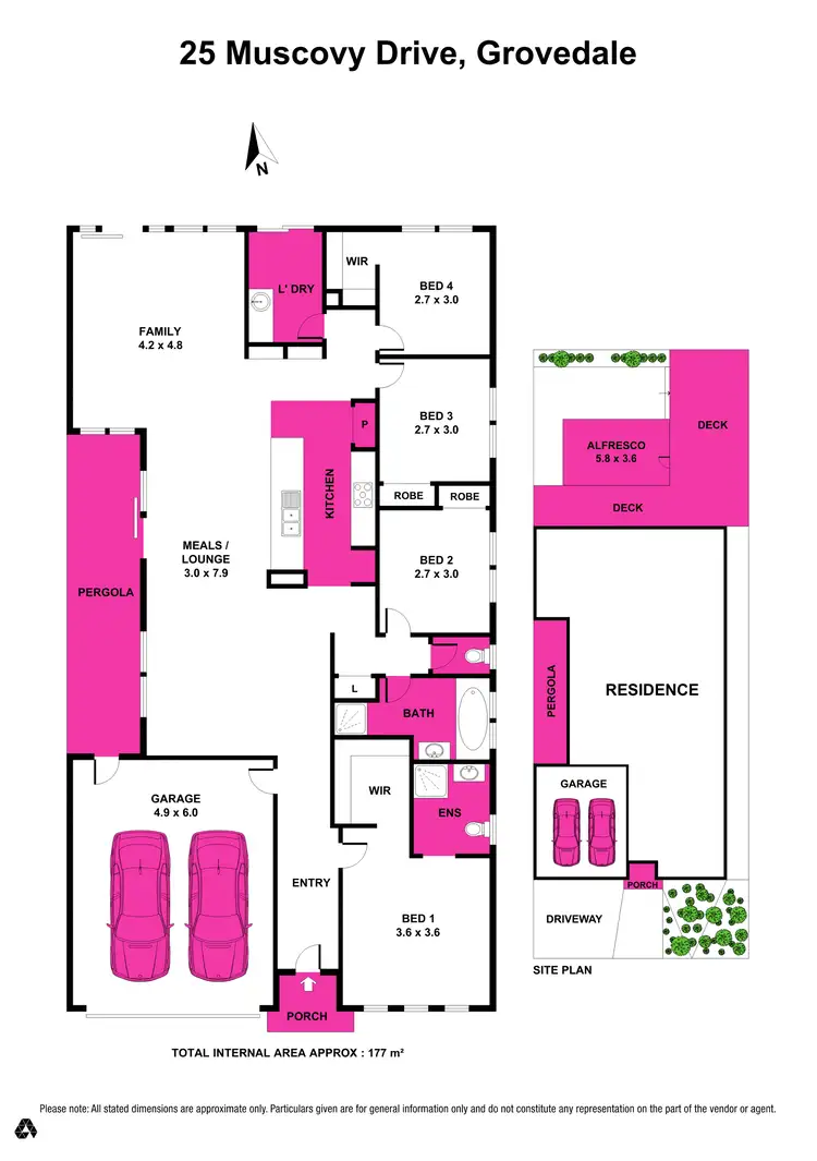 Floorplan of Homely house listing, 25 Muscovy Drive, Grovedale VIC 3216
