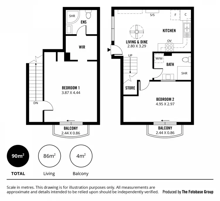 Floorplan of Homely apartment listing, 7/29-31 Compton Street, Adelaide SA 5000