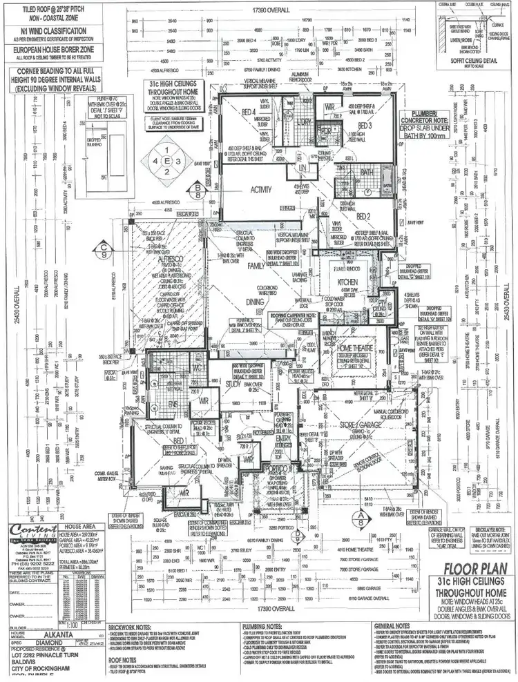 Floorplan of Homely house listing, 13 Pinnacle Turn, Baldivis WA 6171