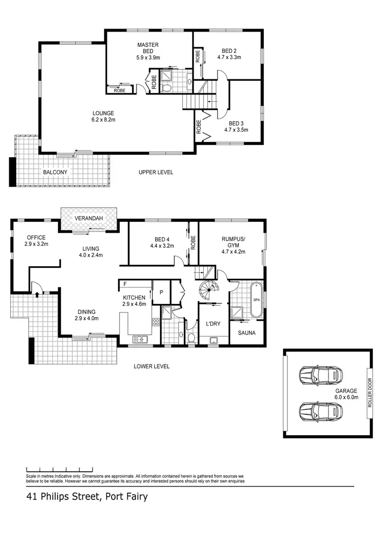 Floorplan of Homely house listing, 41 Philip Street, Port Fairy VIC 3284