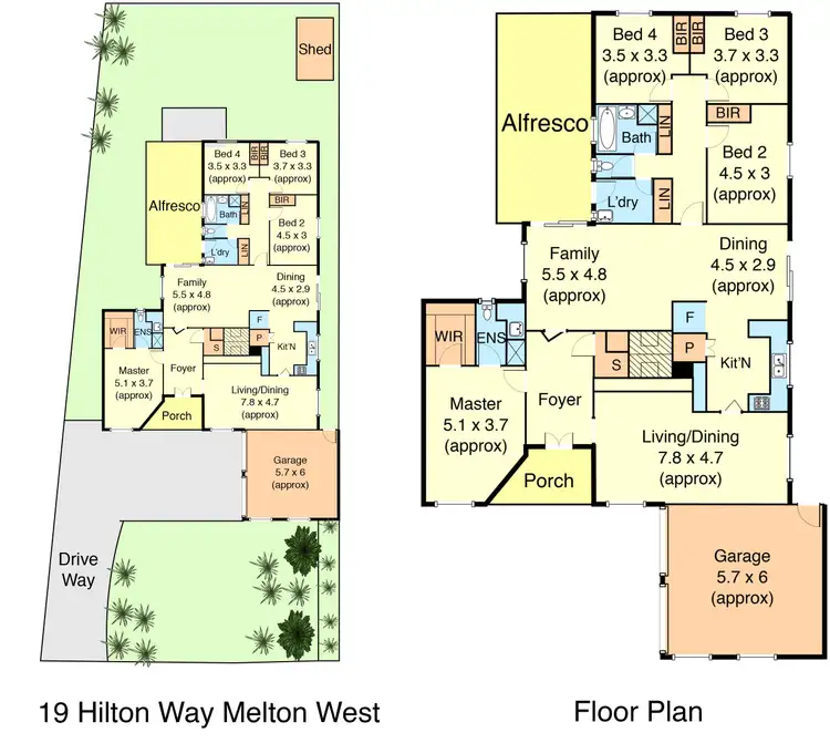 Floorplan of Homely house listing, 19 hilton way, Melton West VIC 3337