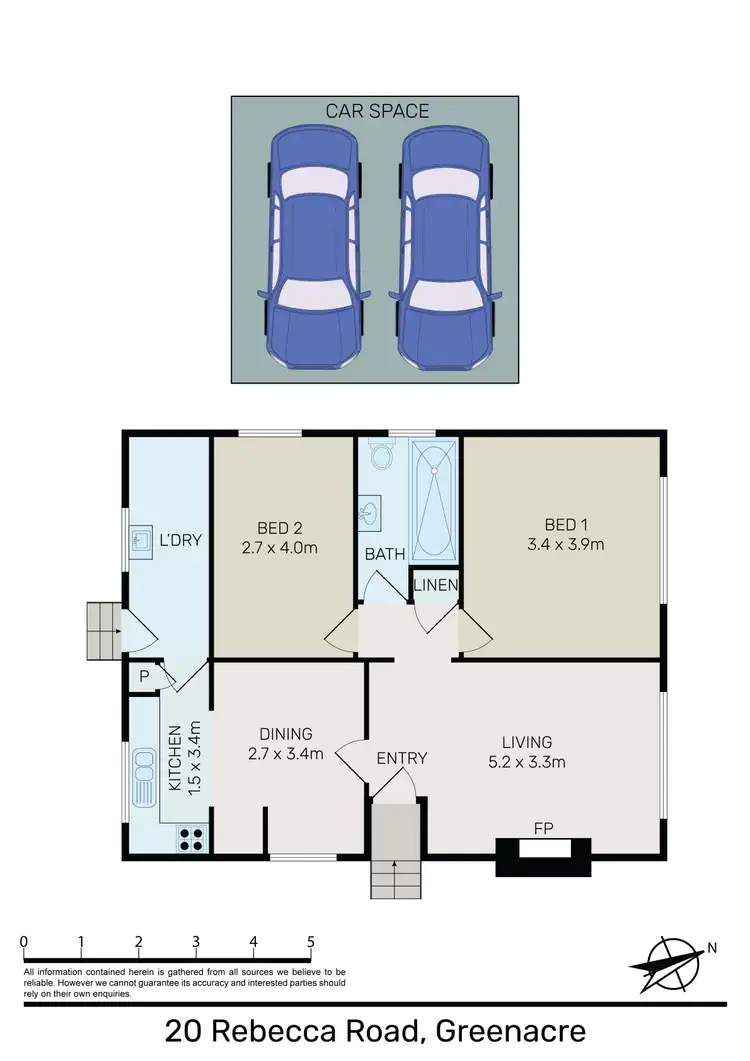 Floorplan of Homely house listing, 20 Rebecca Road, Greenacre NSW 2190