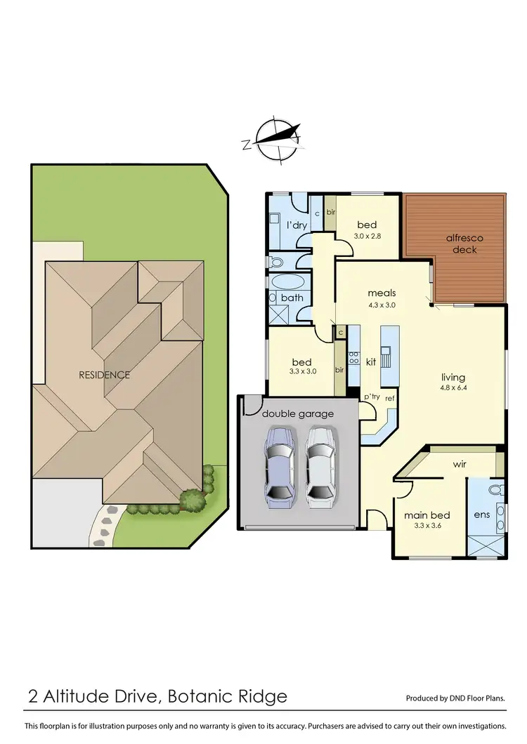 Floorplan of Homely house listing, 2 Altitude Drive, Botanic Ridge VIC 3977