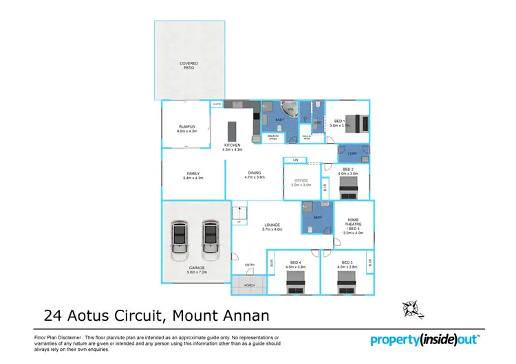 Floorplan of Homely house listing, 24 Aotus Circuit, Mount Annan NSW 2567