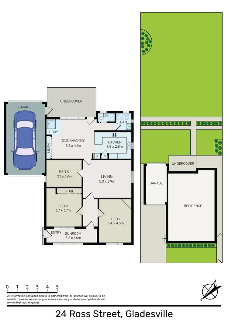 Floorplan of Homely house listing, 24 Ross Street, Gladesville NSW 2111